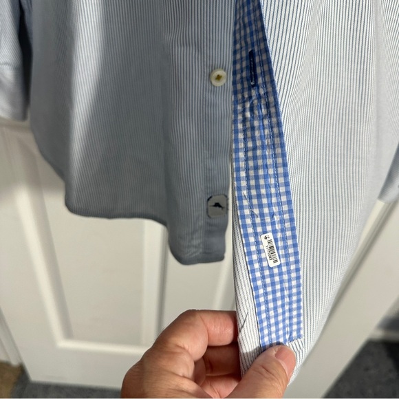 Tommy Bahama Island Modern Fit button front shirt, contrast trim, XXL - Picture 8 of 14